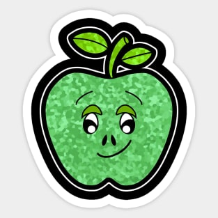 FUNNY Food Cute Apple Fruit Lover Sticker